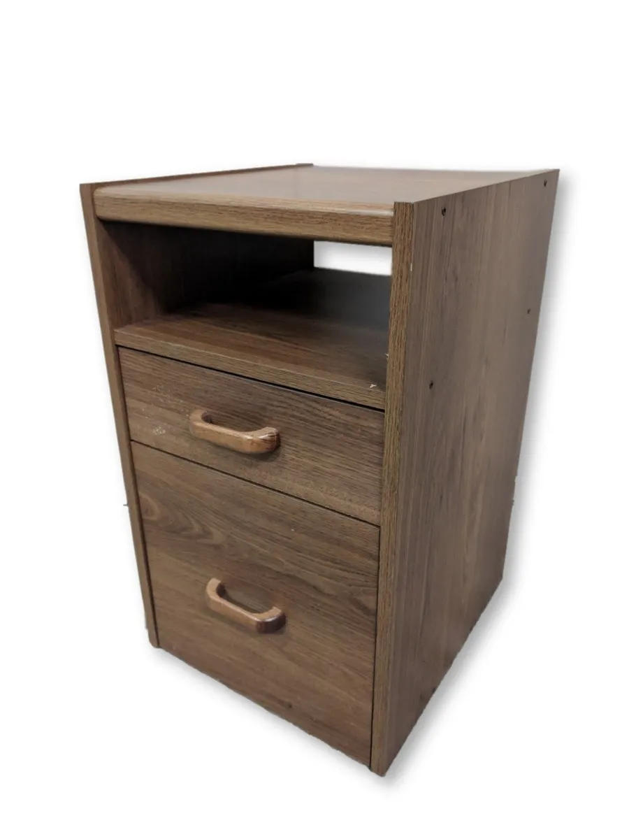 Walnut Laminate Pedestal Drawers