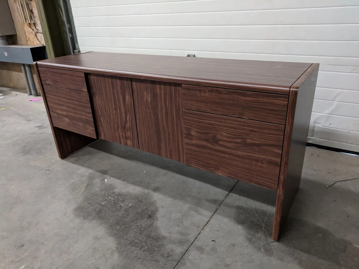 Walnut Laminate Storage Credenza