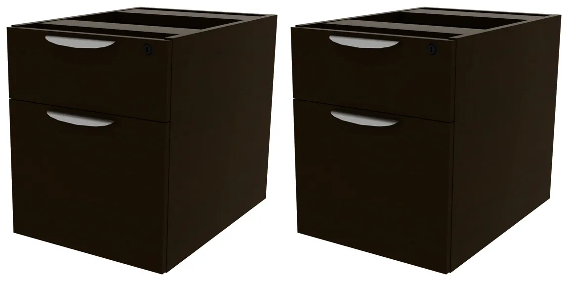 Set of 2 Drawer Hanging Pedestal