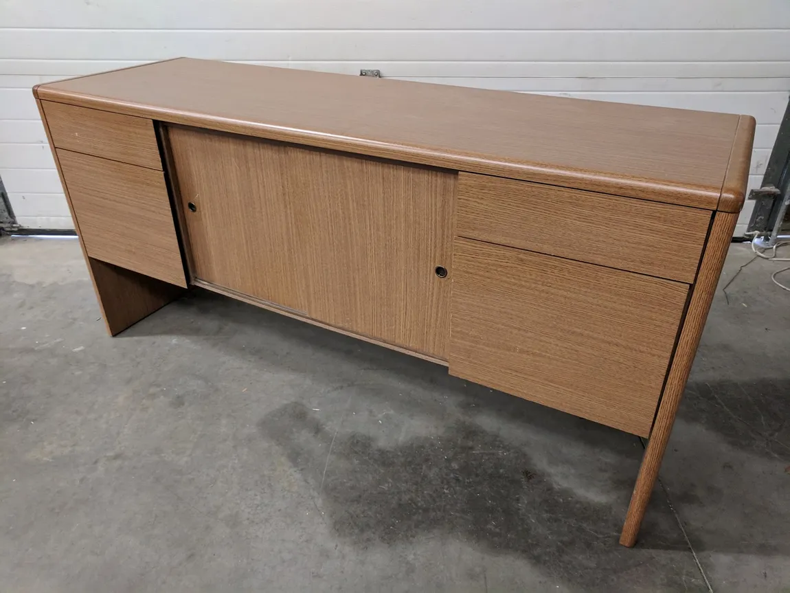 Oak Laminate Storage Credenza