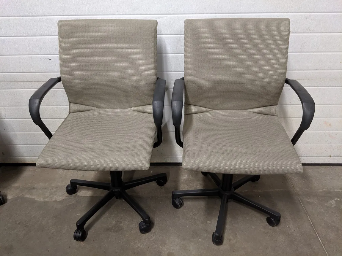 Steelcase Beige Mid-Back Office Chairs