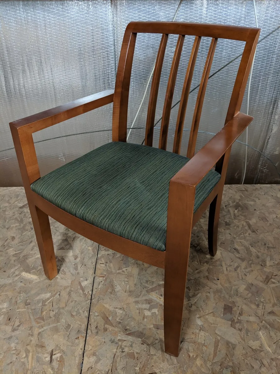 Steelcase Guest Chairs with Solid Wood Frame
