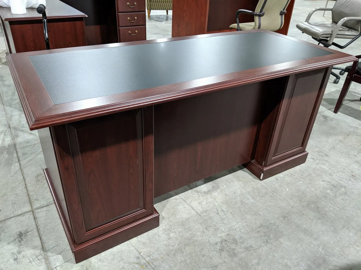 Mahogany Desk with Drawers