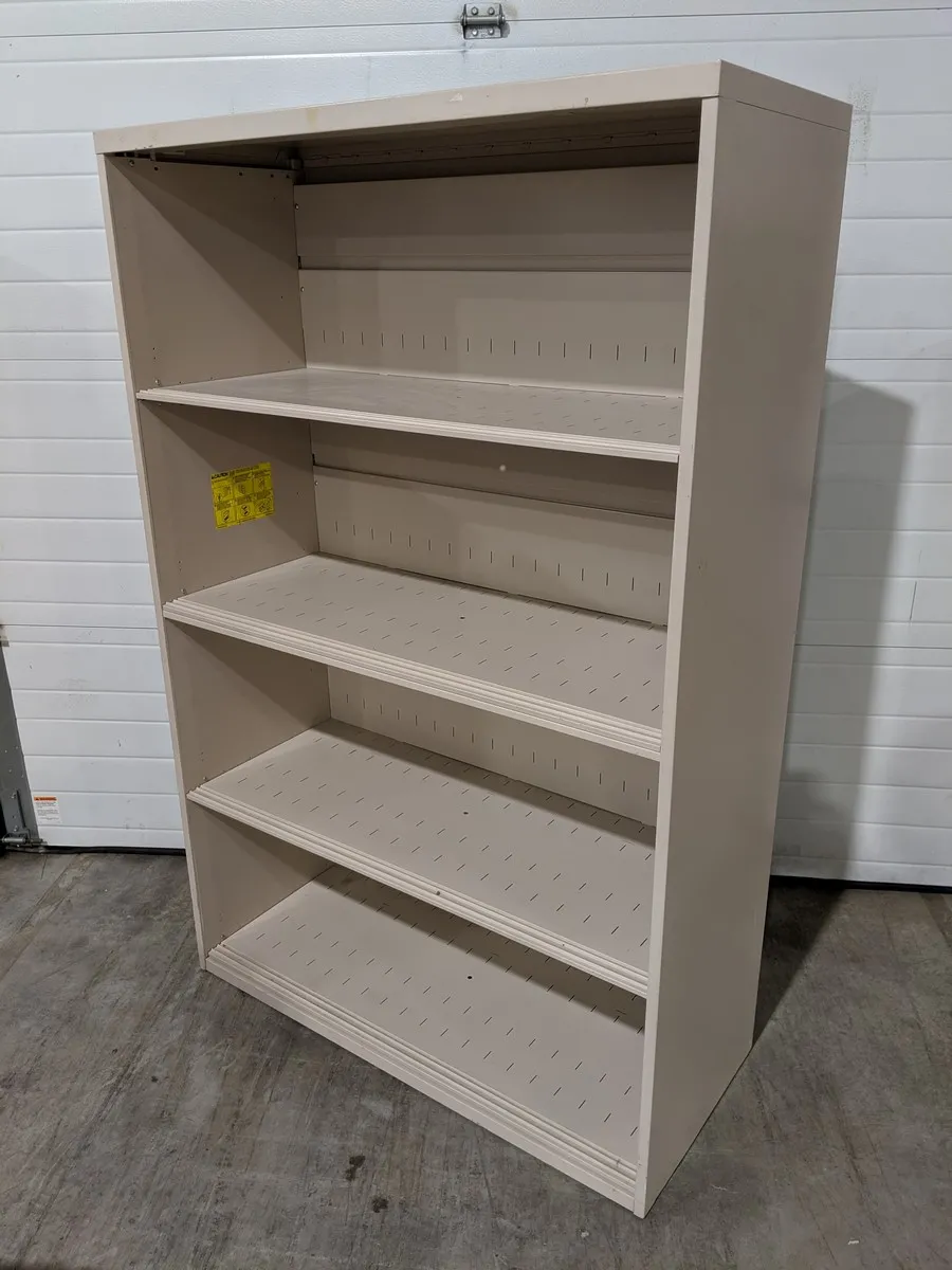 Putty Metal Bookshelf â€“ 42 Inch Wide