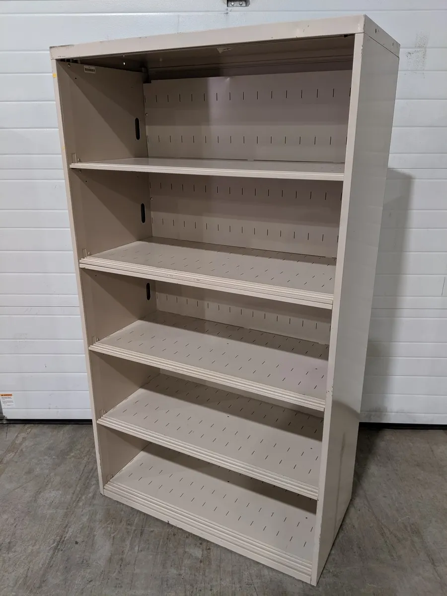 Putty Metal Bookshelf â€“ 36 Inch Wide