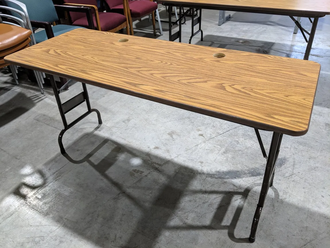 Oak Laminate Folding Tables