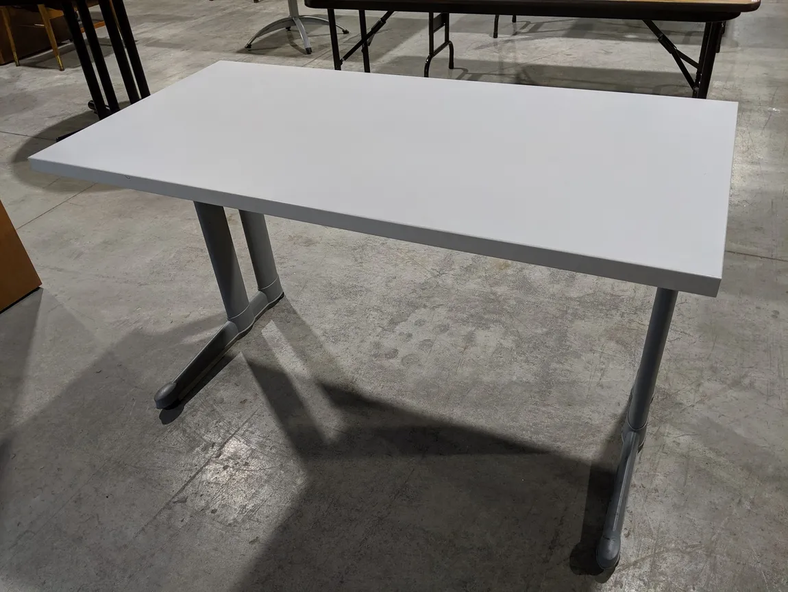 Putty Laminate Rectangular Table â€“ 48 Inch Wide