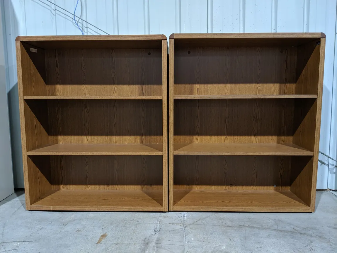 Oak Laminate Bookshelves â€“ 36 Inch Wide