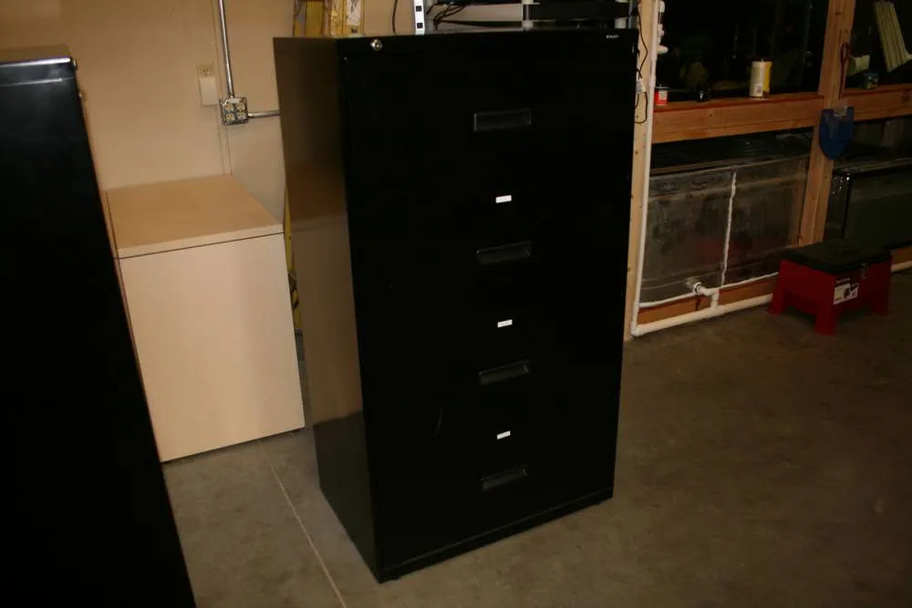 HON Black 4 Drawer Lateral File Cabinet