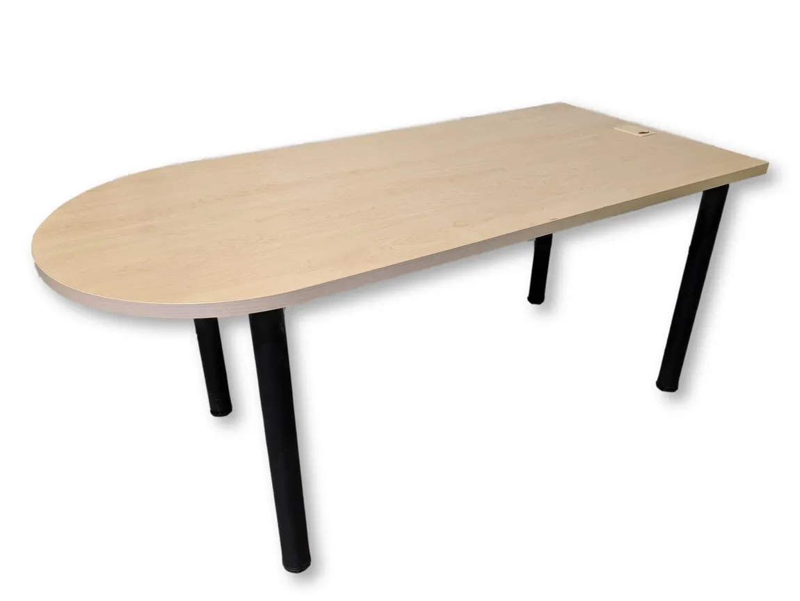Maple Laminate Peninsula Desk