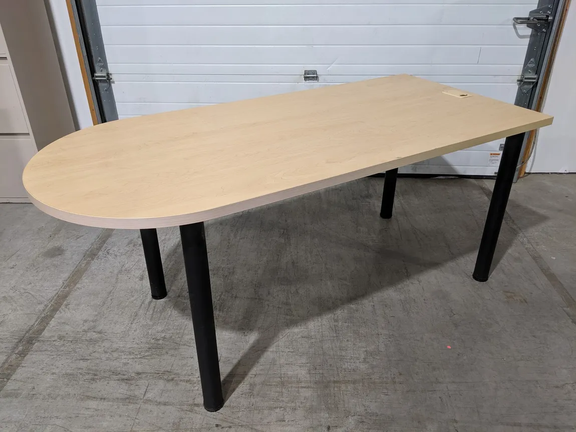 Maple Laminate Peninsula Desk