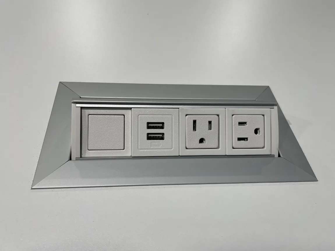 Rectangular Conference Table with Power