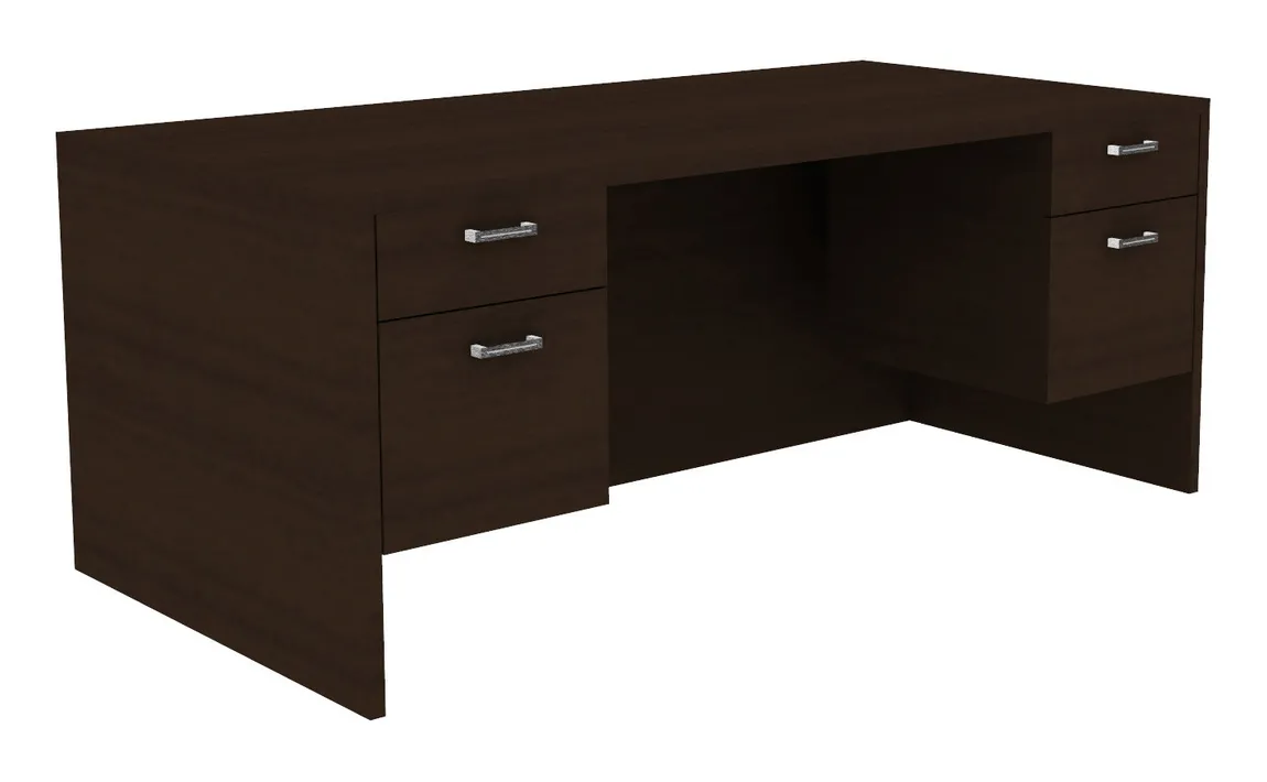 Double Suspended Pedestal Desk