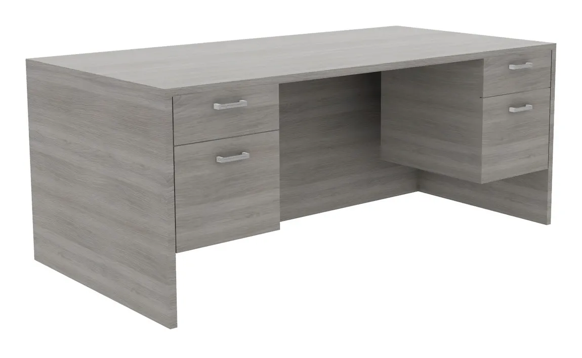 Double Suspended Pedestal Desk