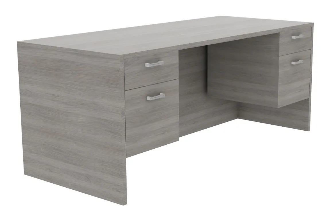 Double Suspended Pedestal Desk