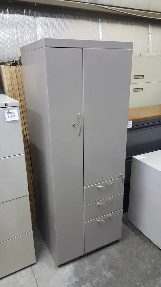 Locking Metal Personal Storage Cabinet