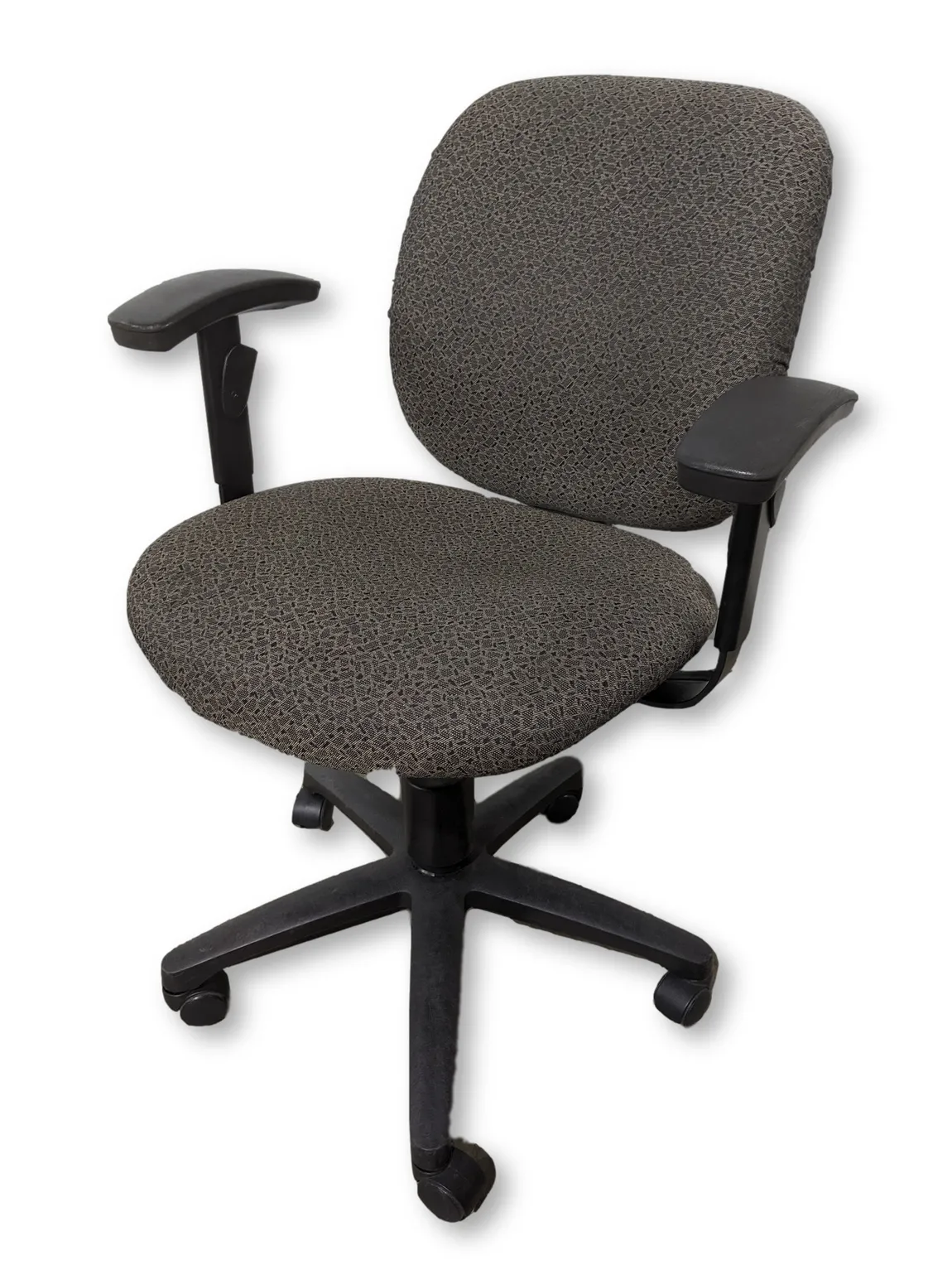 Gray and Black Print Rolling Office Chairs