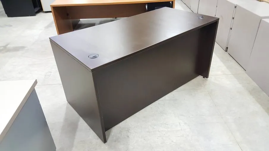 Dark Walnut Desk with built in Drawers