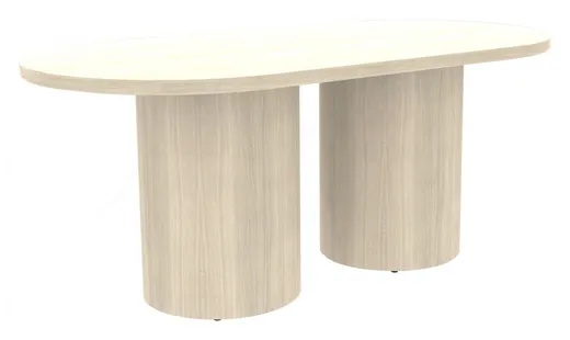 small racetrack conference table with drum base 11