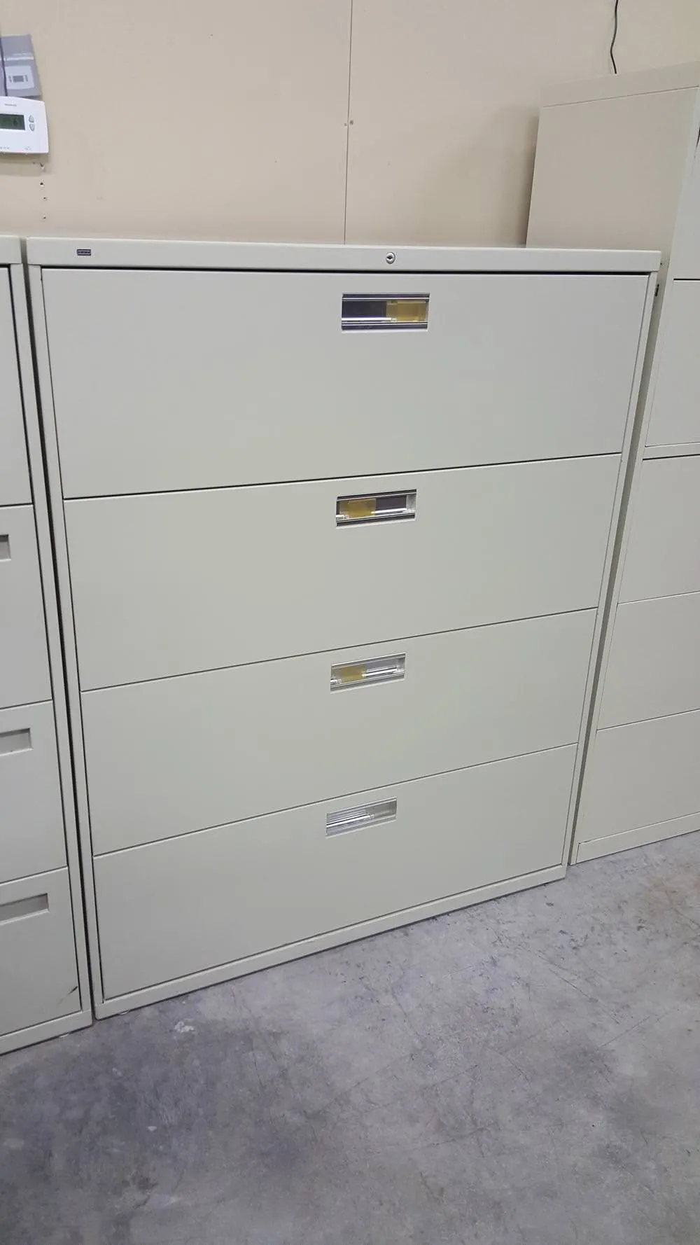 Four Drawer Locking Lateral HON Filing File Cabinet