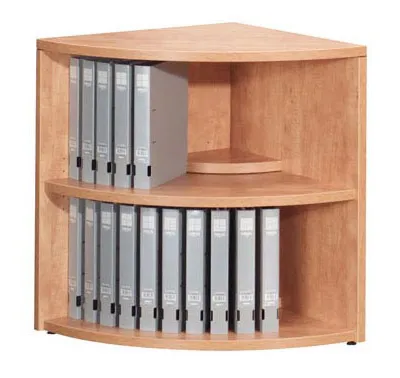29 High Laminate Curved Corner Bookcase