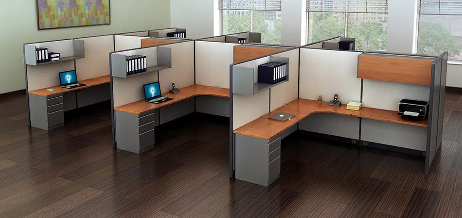 Echo Series Cubicle Desk Workstations