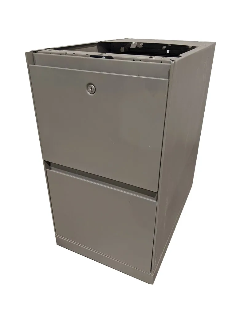 Gray File/File Pedestal Drawers without Top