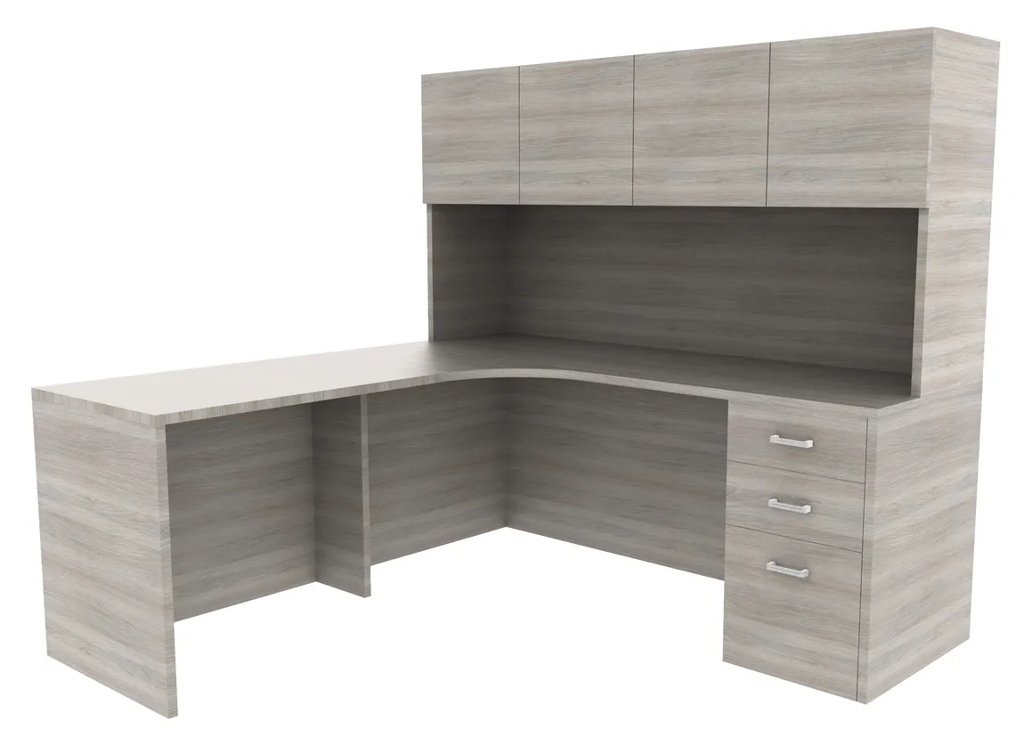 Corner Desk with Hutch