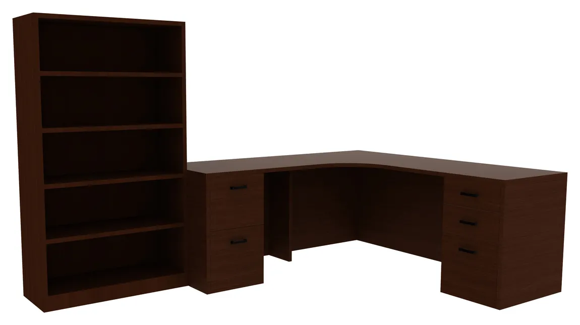 Desk with Bookcase