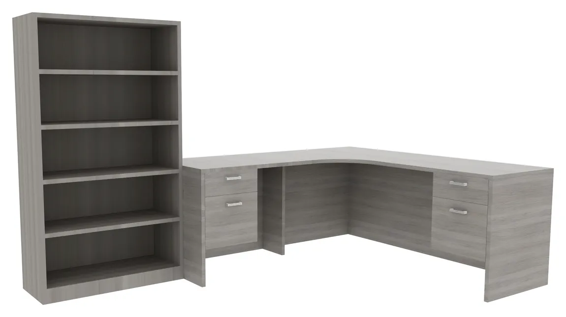 Desk with Bookcase