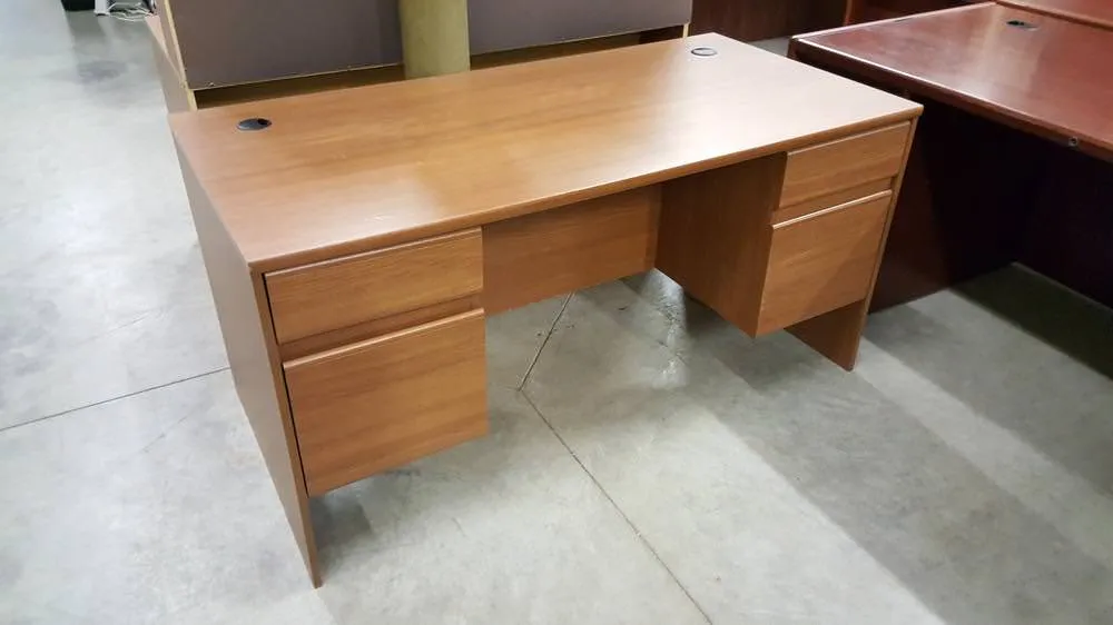59.5 x 29.5 x 30 Straight Desk with Hanging Drawers