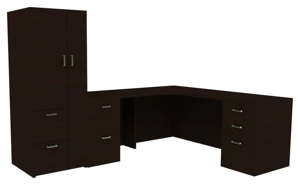 L Shaped Desk with Storage