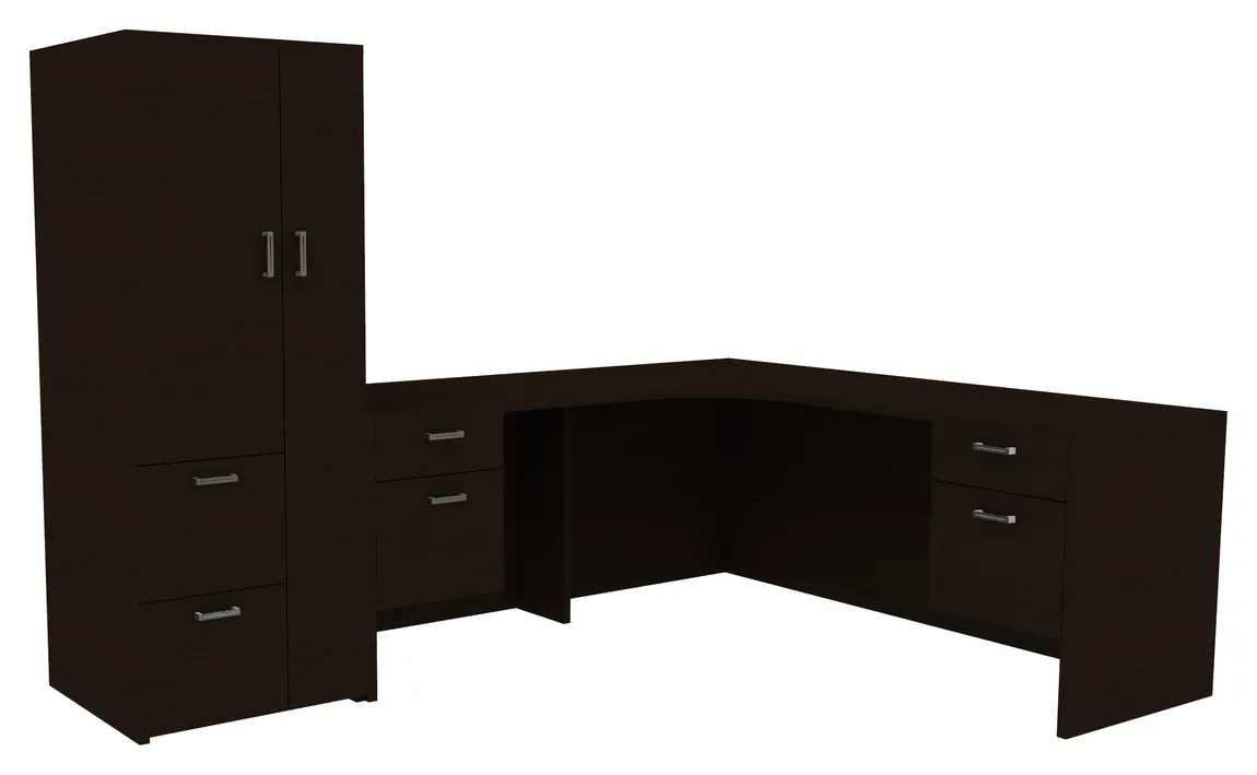L Shaped Desk with Storage