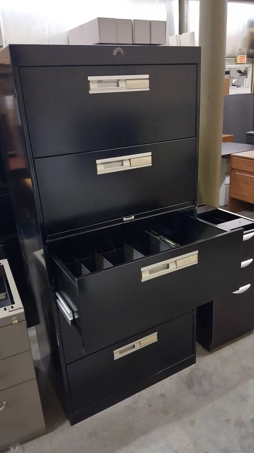 Roll Out Conserv-A-File 5 Drawer Lateral File Cabinet