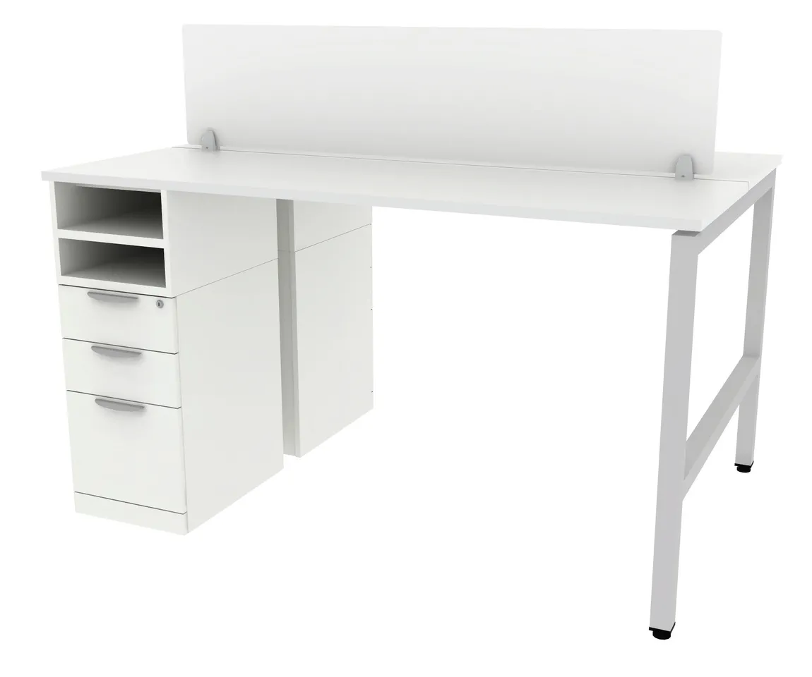2 Person Workstation with Drawers