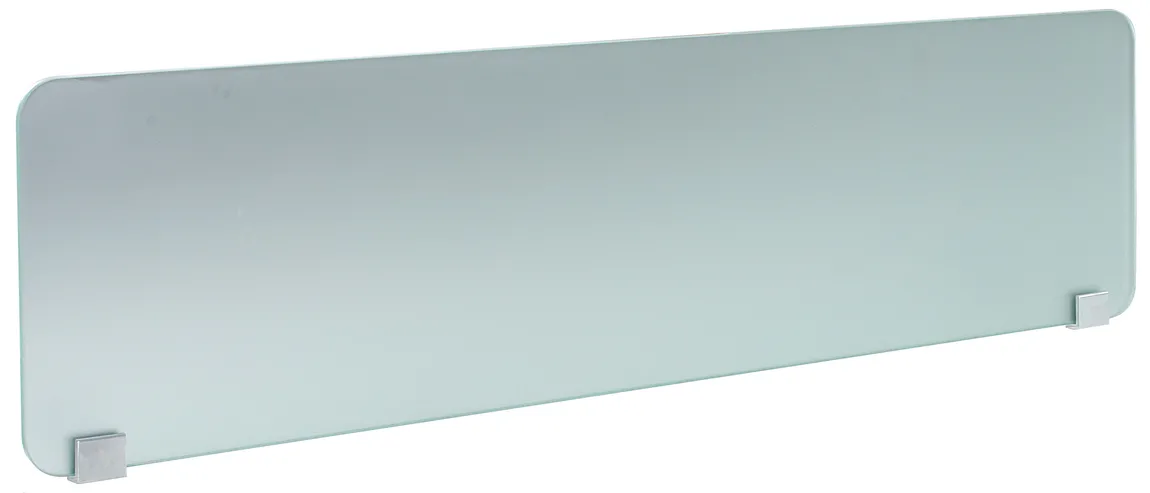 Office Desk Privacy Panels 2-Pack - 30x18 Inch Frosted Acrylic Dividers