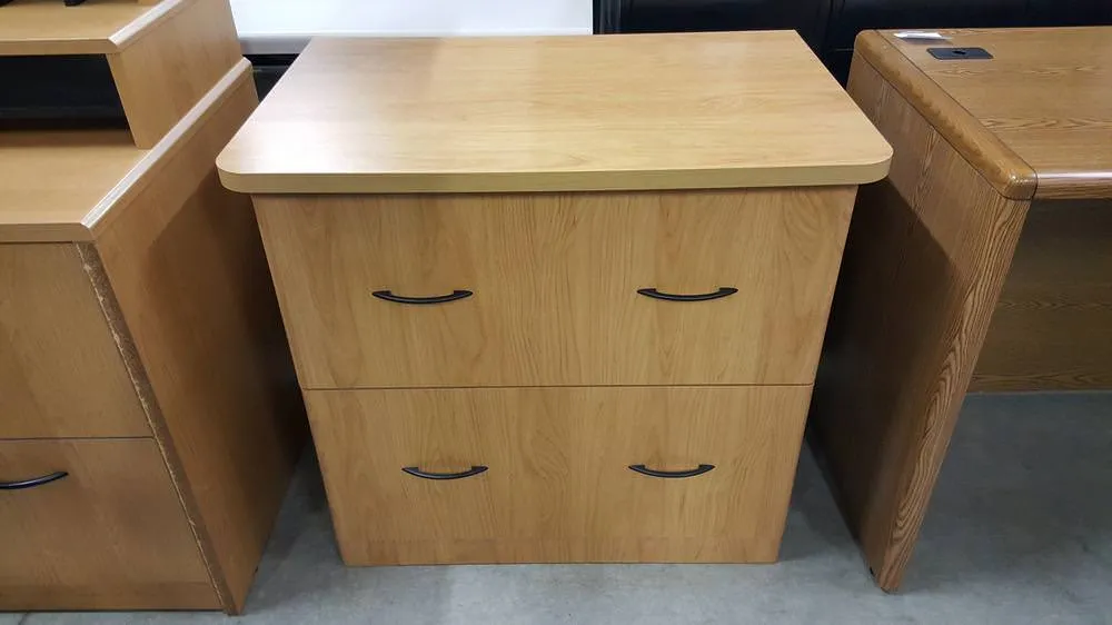 Honey 2 Drawer Lateral Filing Cabinet