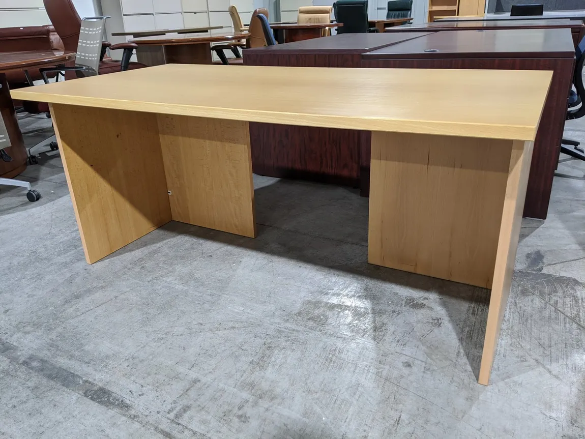 Rectangular Oak Laminate Desk