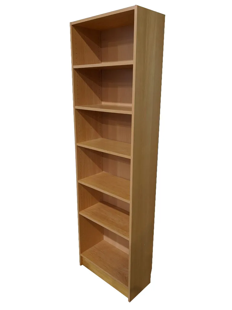 Oak Laminate Bookcase â€“ 23.5 Inch Wide