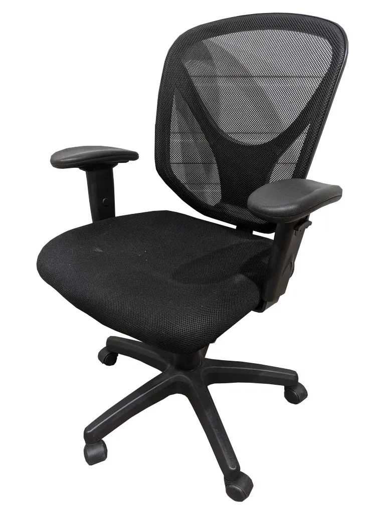 Black Mid Back Rolling Office Task Chair