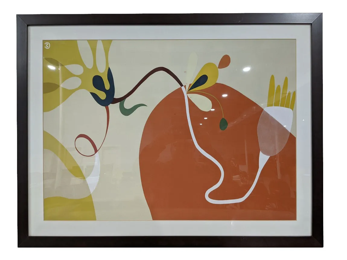 Flower Pattern Custom Framed Art