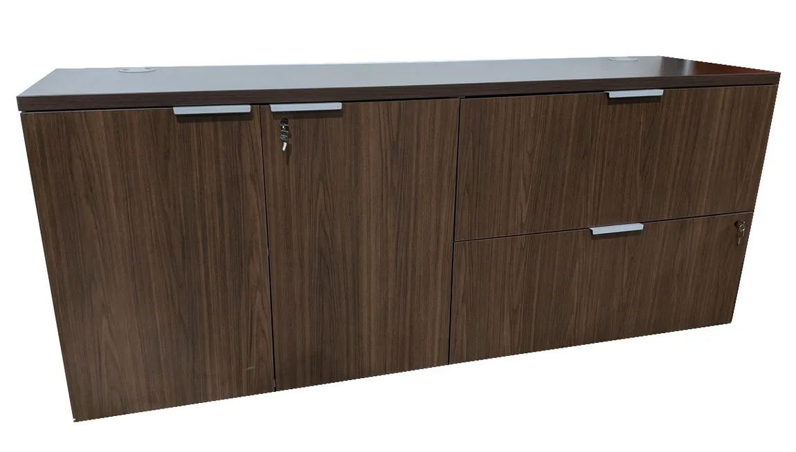 Walnut Laminate Storage Credenza