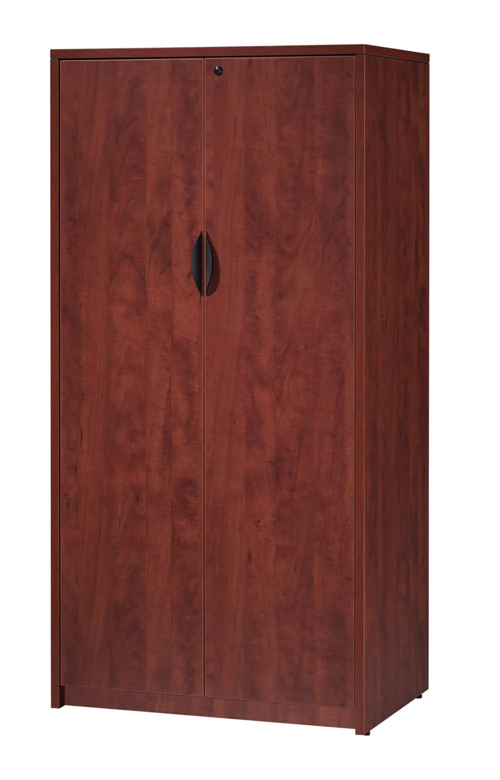 Locking Double Door Bookshelf Storage Cabinet