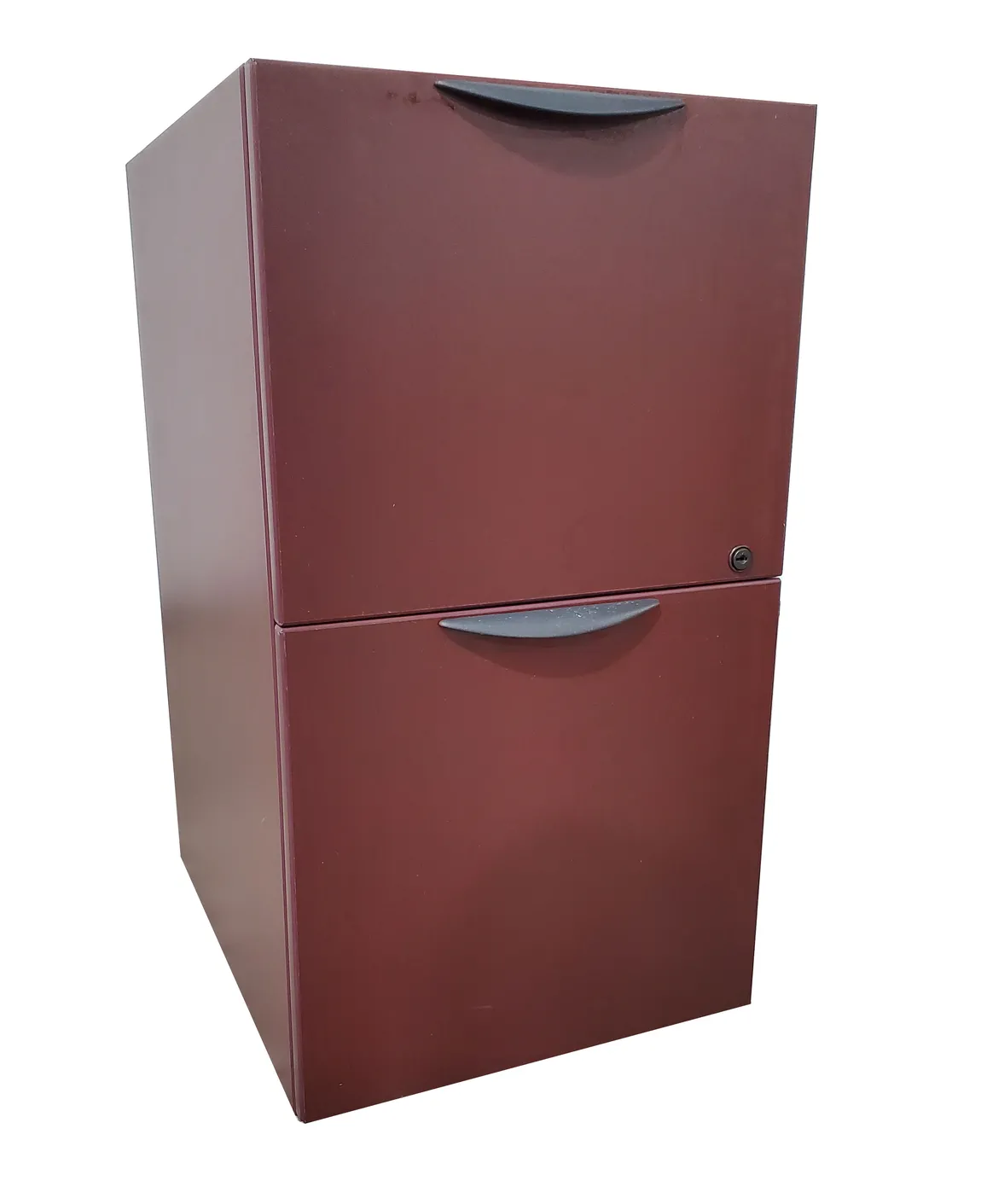 Maroon Laminate File/File Pedestal without Top