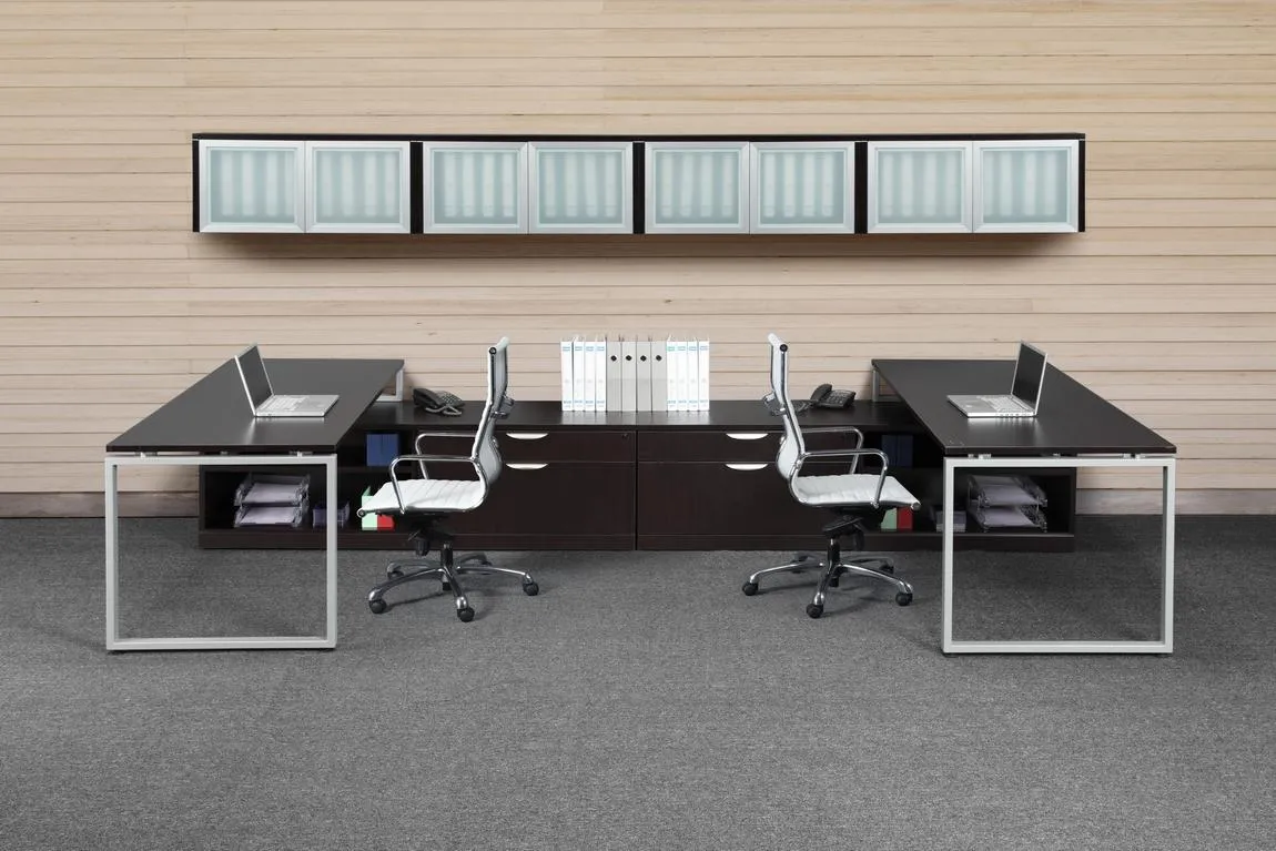 2 Person U Shape Desk Workstation
