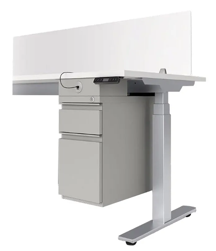 Metal Pedestal for Sit Stand Desks
