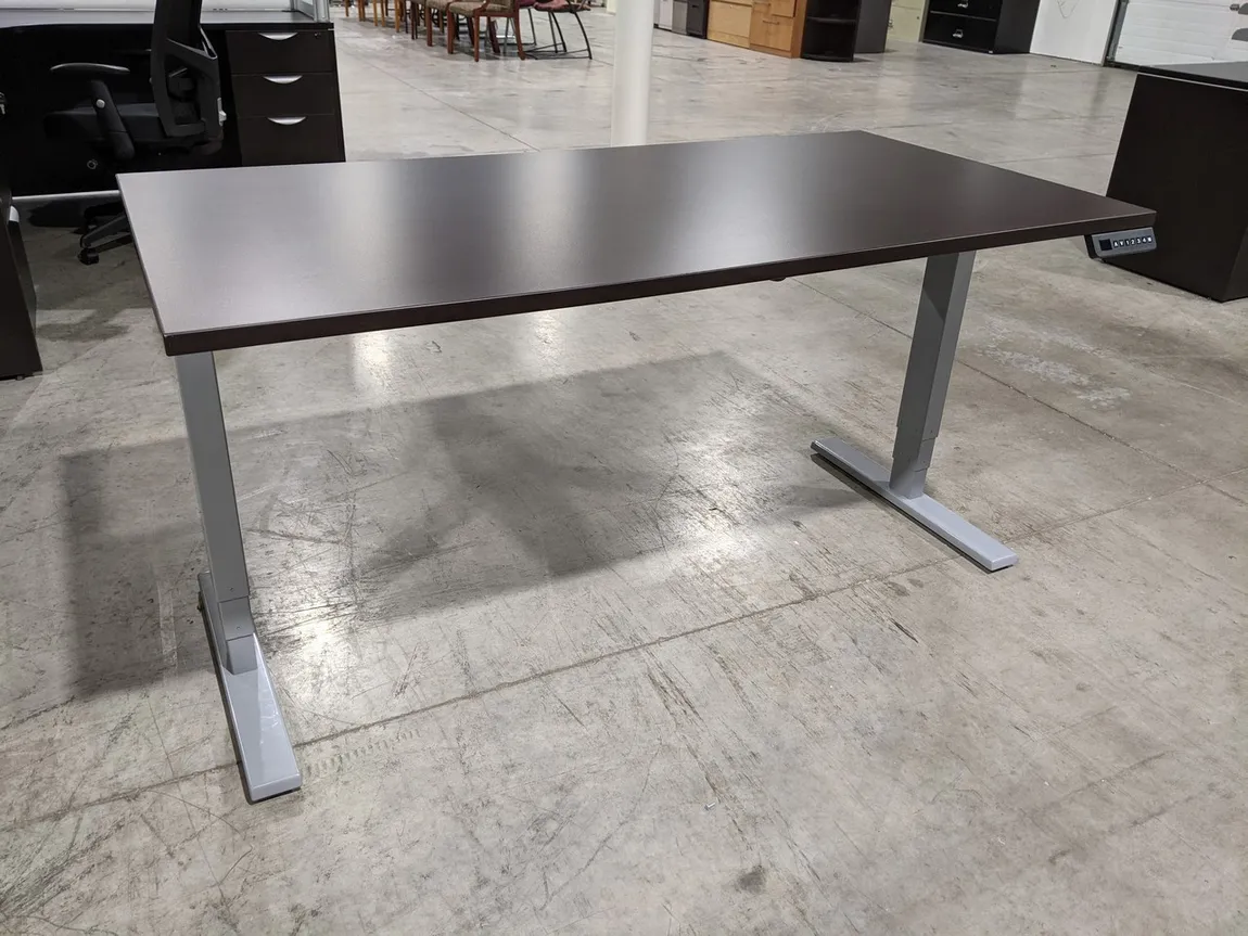 Espresso Sit Stand Desk - 60x30