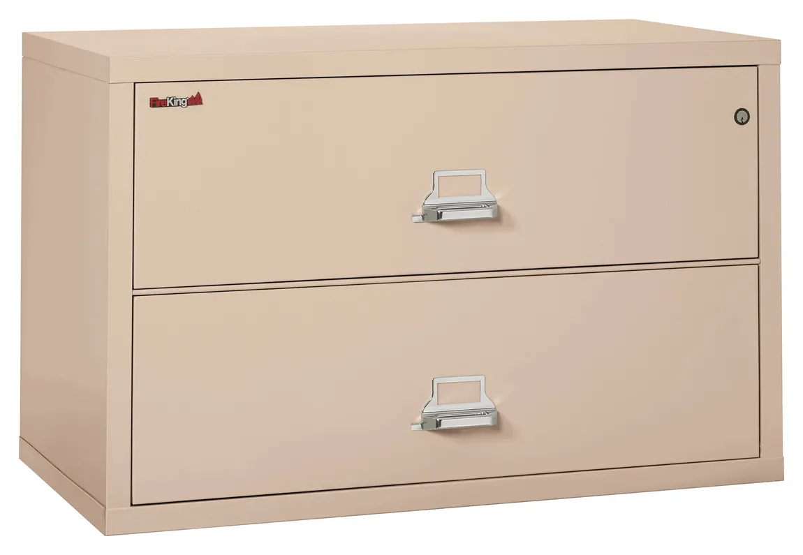 2 Drawer Lateral Fireproof File Cabinet - 45 Wide