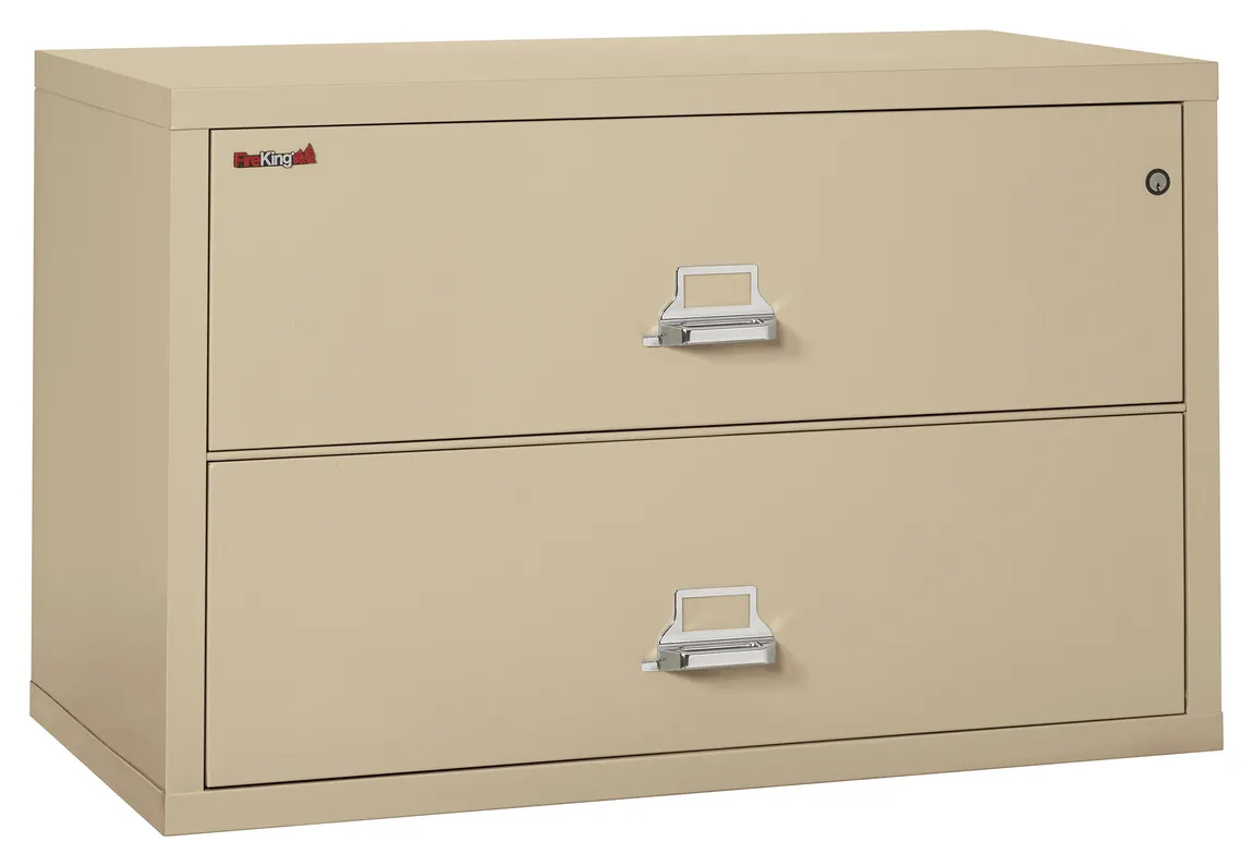 2 Drawer Lateral Fireproof File Cabinet - 45 Wide