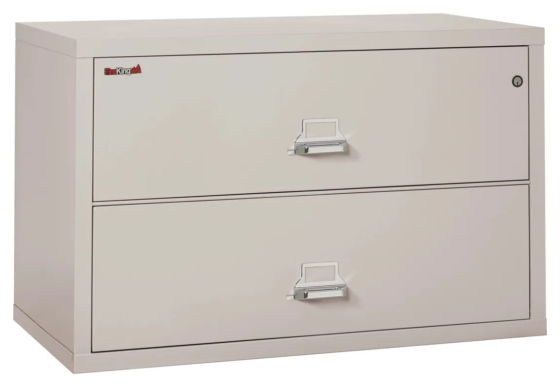 2 Drawer Lateral Fireproof File Cabinet - 45 Wide
